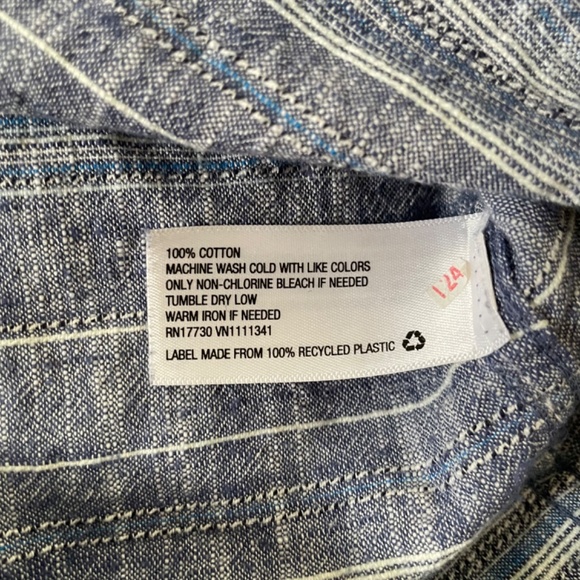 Merona Blue Striped Swim Coverup - Picture 6 of 10